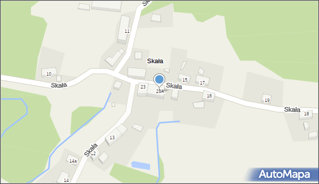 Skała, Skała, 23A, mapa Skała