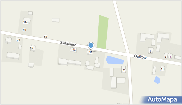 Skalmierz, Skalmierz, 52, mapa Skalmierz