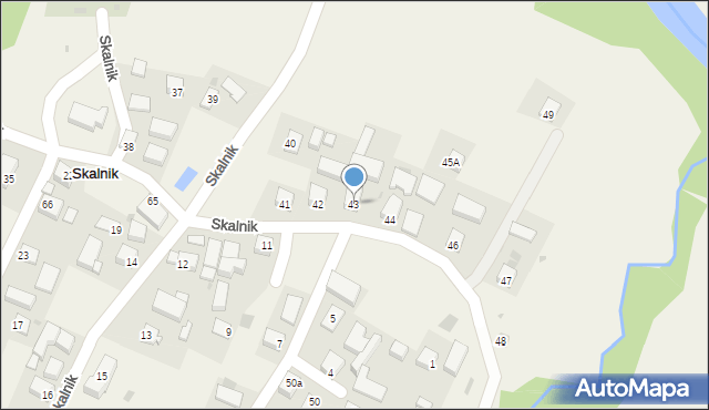 Skalnik, Skalnik, 43, mapa Skalnik