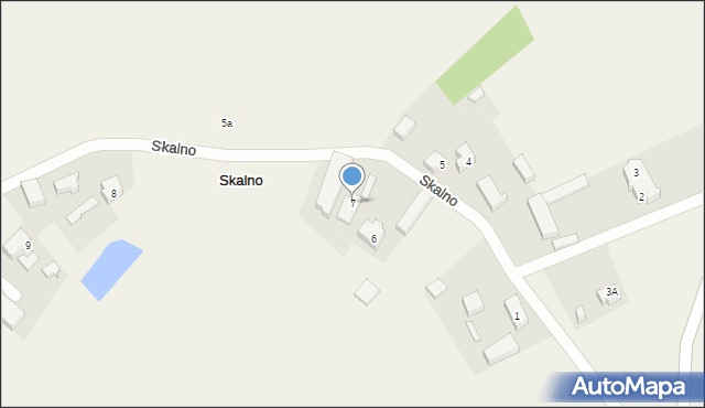 Skalno, Skalno, 7, mapa Skalno