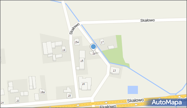 Skałowo, Skałowo, 14, mapa Skałowo