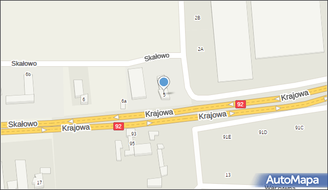 Skałowo, Skałowo, 5, mapa Skałowo