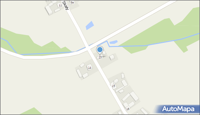 Skały, Skały, 13, mapa Skały