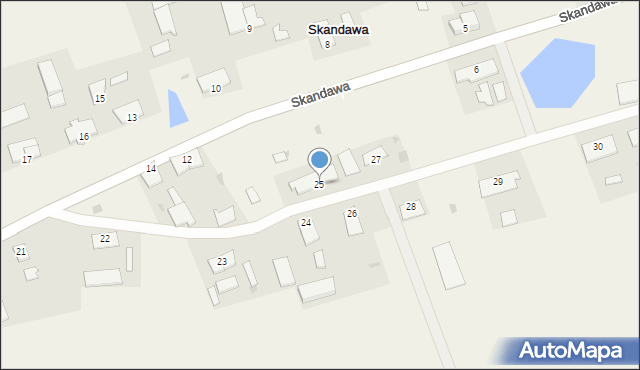 Skandawa, Skandawa, 25, mapa Skandawa