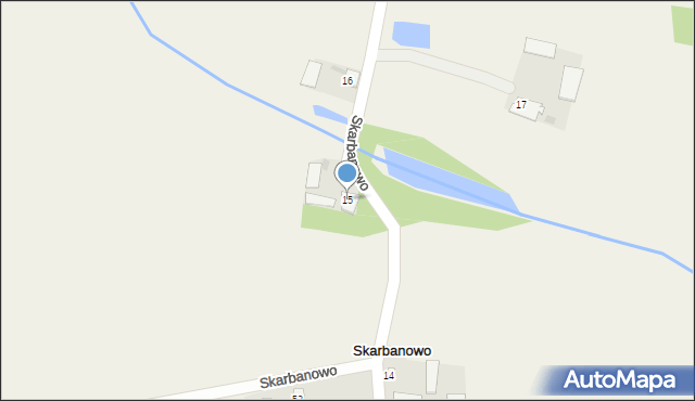 Skarbanowo, Skarbanowo, 15, mapa Skarbanowo