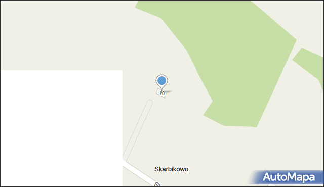 Skarbikowo, Skarbikowo, 10, mapa Skarbikowo