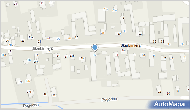 Skarbimierz, Skarbimierz, 12, mapa Skarbimierz