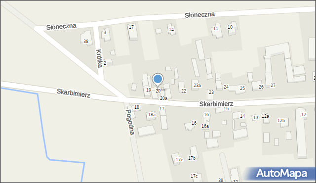 Skarbimierz, Skarbimierz, 20, mapa Skarbimierz