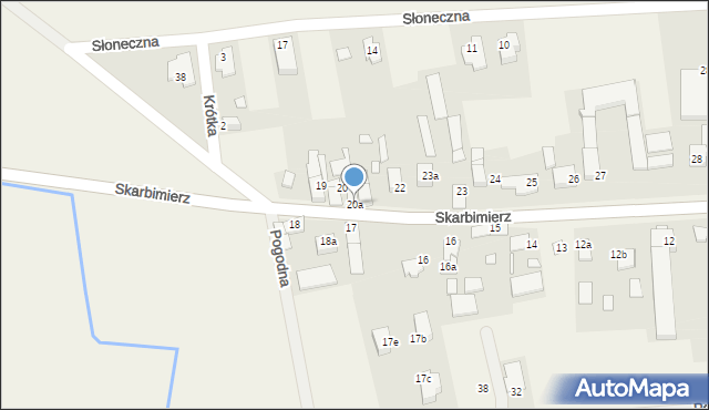 Skarbimierz, Skarbimierz, 20a, mapa Skarbimierz