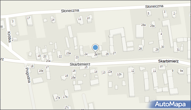 Skarbimierz, Skarbimierz, 25, mapa Skarbimierz