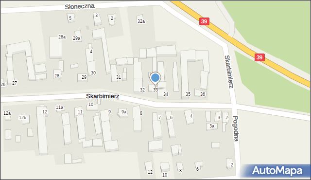 Skarbimierz, Skarbimierz, 33, mapa Skarbimierz