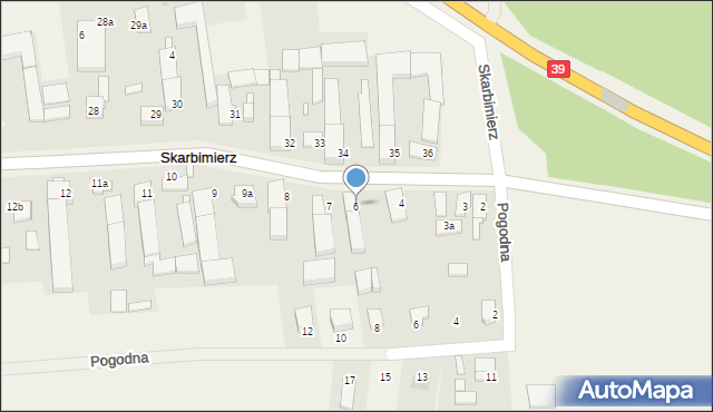 Skarbimierz, Skarbimierz, 6, mapa Skarbimierz