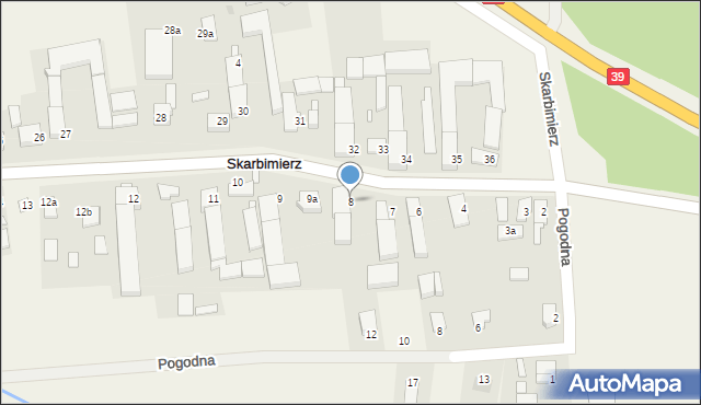 Skarbimierz, Skarbimierz, 8, mapa Skarbimierz