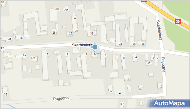 Skarbimierz, Skarbimierz, 9a, mapa Skarbimierz