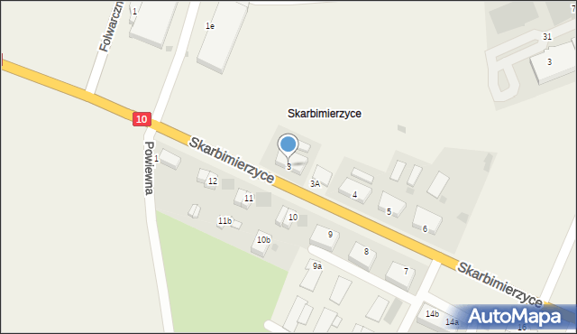 Skarbimierzyce, Skarbimierzyce, 3, mapa Skarbimierzyce