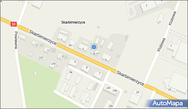 Skarbimierzyce, Skarbimierzyce, 5, mapa Skarbimierzyce