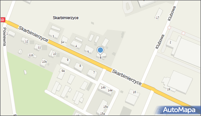 Skarbimierzyce, Skarbimierzyce, 6, mapa Skarbimierzyce