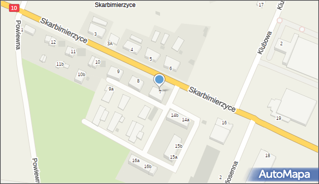 Skarbimierzyce, Skarbimierzyce, 7, mapa Skarbimierzyce