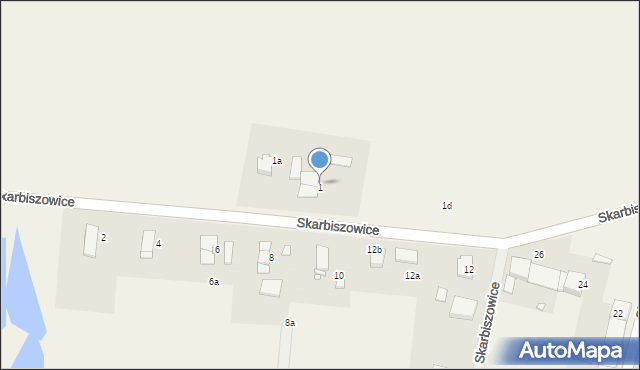 Skarbiszowice, Skarbiszowice, 1, mapa Skarbiszowice