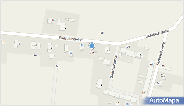 Skarbiszowice, Skarbiszowice, 12a, mapa Skarbiszowice