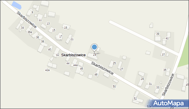 Skarbiszowice, Skarbiszowice, 23, mapa Skarbiszowice