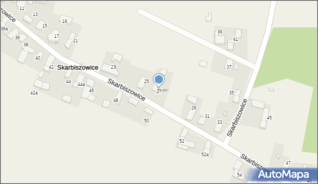 Skarbiszowice, Skarbiszowice, 27, mapa Skarbiszowice