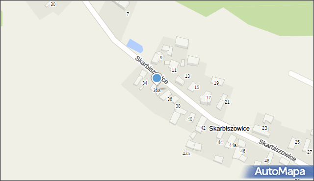 Skarbiszowice, Skarbiszowice, 36a, mapa Skarbiszowice