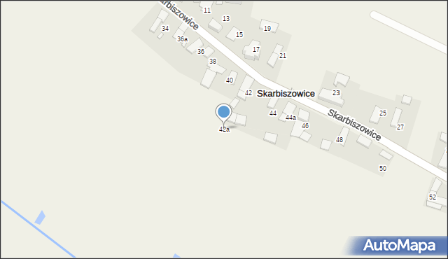 Skarbiszowice, Skarbiszowice, 42a, mapa Skarbiszowice