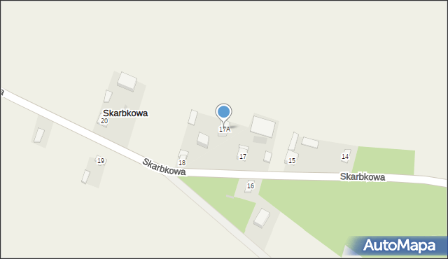 Skarbkowa, Skarbkowa, 17A, mapa Skarbkowa