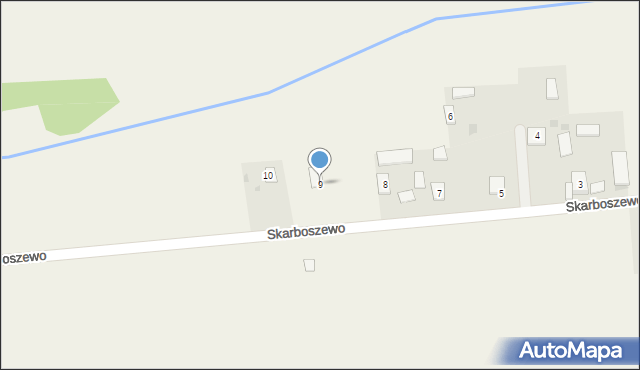 Skarboszewo, Skarboszewo, 9, mapa Skarboszewo