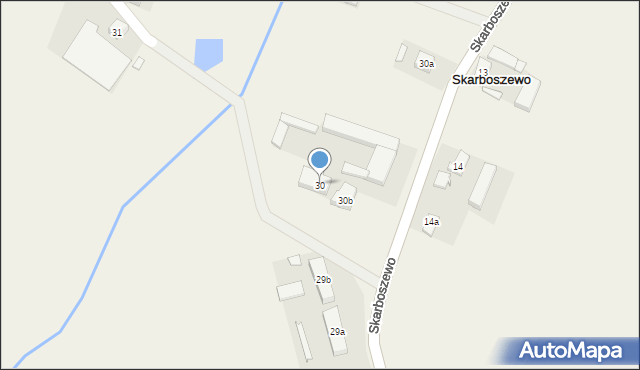 Skarboszewo, Skarboszewo, 30, mapa Skarboszewo