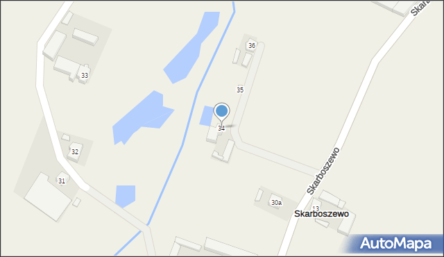 Skarboszewo, Skarboszewo, 34, mapa Skarboszewo