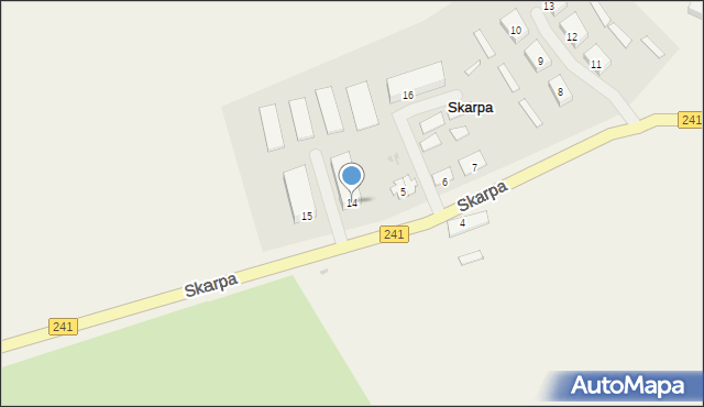 Skarpa, Skarpa, 14, mapa Skarpa