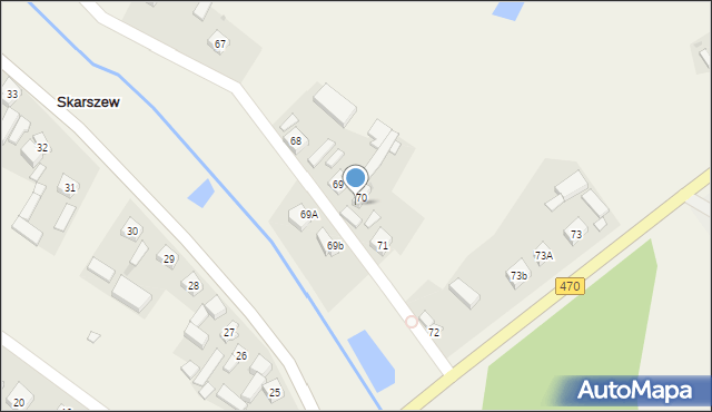 Skarszew, Skarszew, 70a, mapa Skarszew