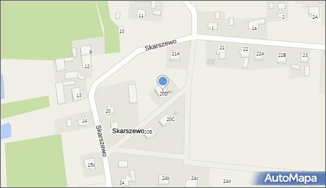 Skarszewo, Skarszewo, 20D, mapa Skarszewo