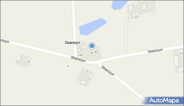 Skarszyn, Skarszyn, 11, mapa Skarszyn