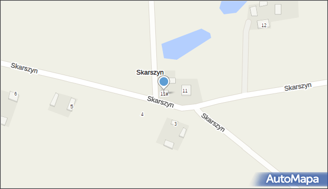 Skarszyn, Skarszyn, 11a, mapa Skarszyn