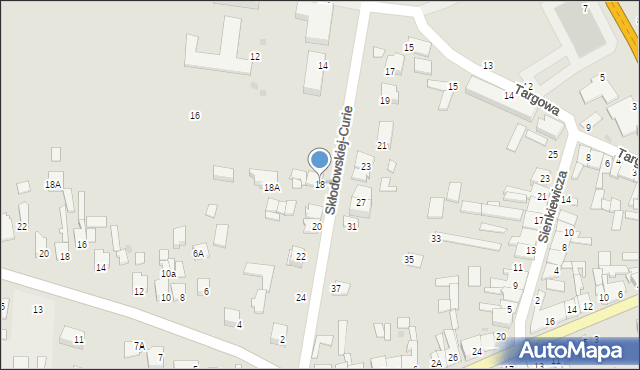 Skaryszew, Skłodowskiej-Curie Marii, 18, mapa Skaryszew