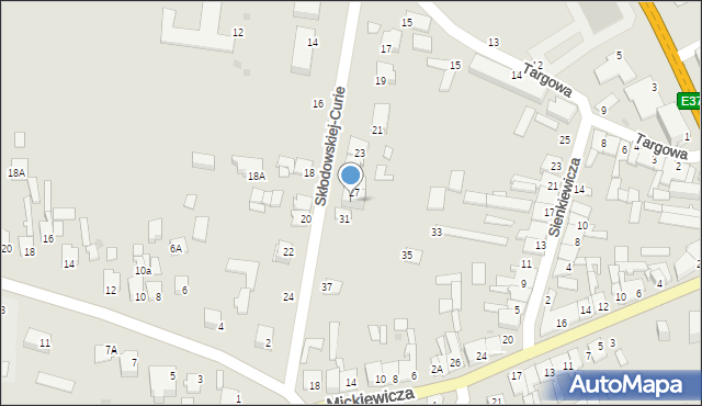 Skaryszew, Skłodowskiej-Curie Marii, 29, mapa Skaryszew