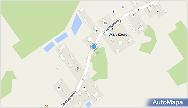 Skaryszewo, Skaryszewo, 21, mapa Skaryszewo