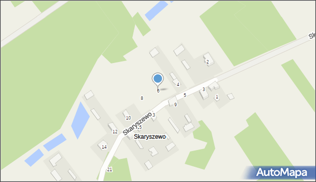 Skaryszewo, Skaryszewo, 6, mapa Skaryszewo