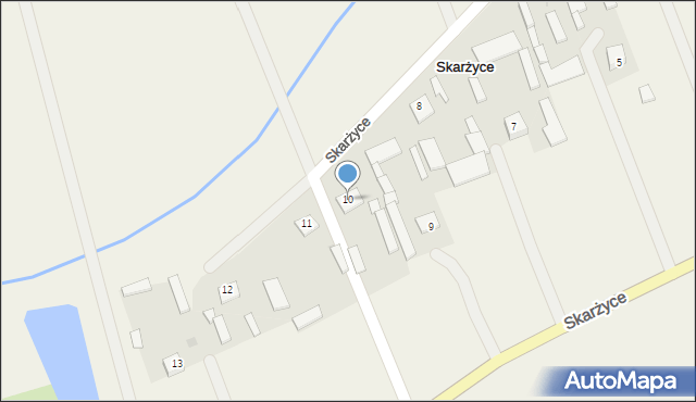 Skarżyce, Skarżyce, 10, mapa Skarżyce