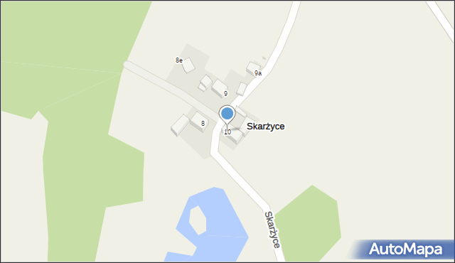 Skarżyce, Skarżyce, 10, mapa Skarżyce