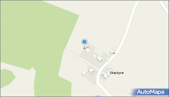 Skarżyce, Skarżyce, 8e, mapa Skarżyce