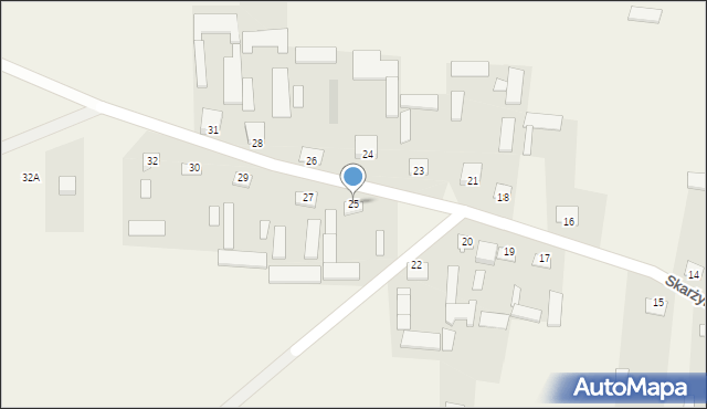 Skarżyn, Skarżyn, 25, mapa Skarżyn