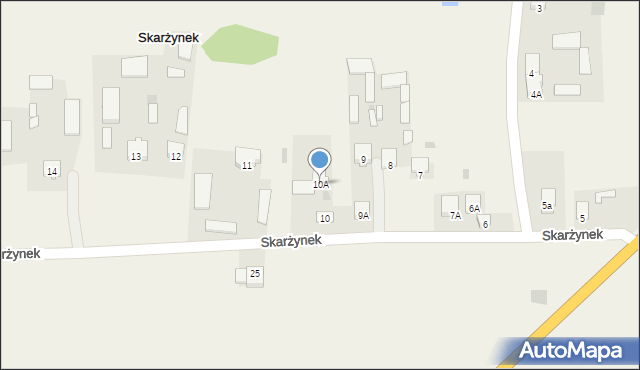 Skarżynek, Skarżynek, 10A, mapa Skarżynek