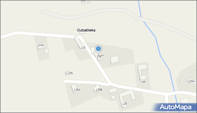 Skawa, Skawa, 134, mapa Skawa