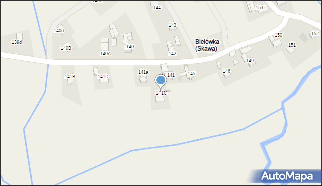 Skawa, Skawa, 141C, mapa Skawa