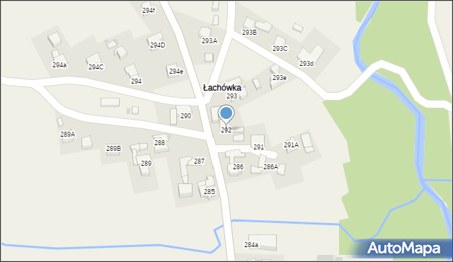 Skawa, Skawa, 292, mapa Skawa