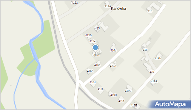 Skawa, Skawa, 368A, mapa Skawa